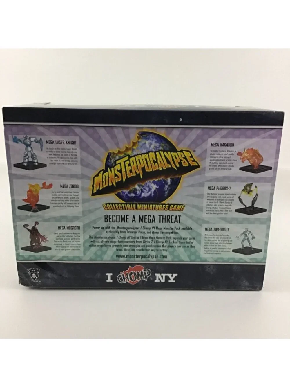 Monsterpocalypse Collectible Miniatures Game Mega Monster Pack I Chomp NY New